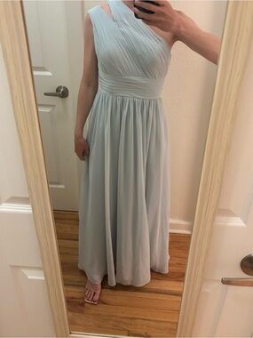 Azazie Molly Bridesmaid Dress in Mist (Light Blue)